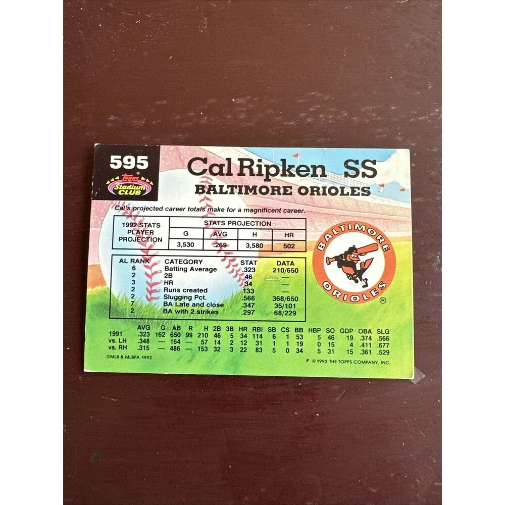 Cal Ripken Jr. Lot Of 7 MLB Trading Cards